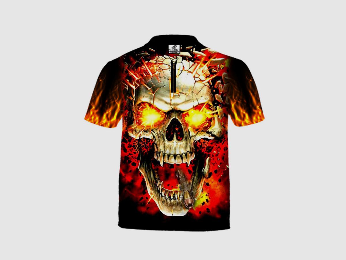 DED Skull T-Shirt, Größe: 6XL, Benutzerdefinierter Name: Kein Name, Kleidungstyp: Regular (Herren), Bild 1 von 3