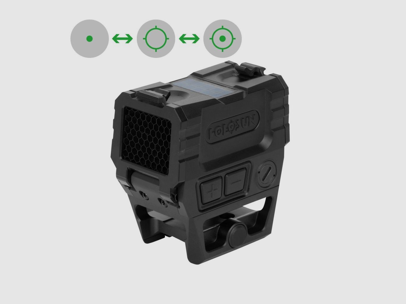 Holosun Reflexvisier AEMS-PRO-X2-GR mit grünem Wechselabsehen: 2MOA Dot & 65MOA Circledot, Bild 1 von 8