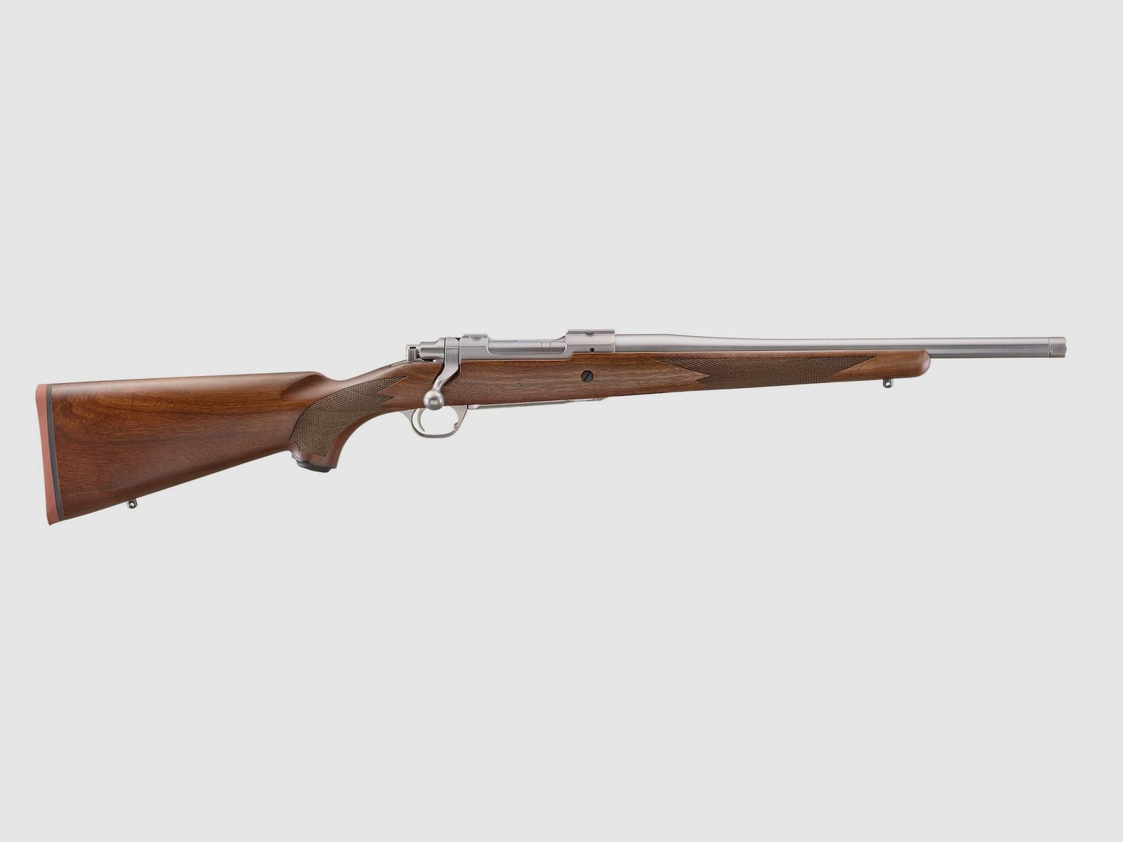 RUGER HAWKEYE® HUNTER 6.5MM CREEDMOOR 16.6"/42.2CM 5/8"-24 STAINLESS AMERICAN WALNUT