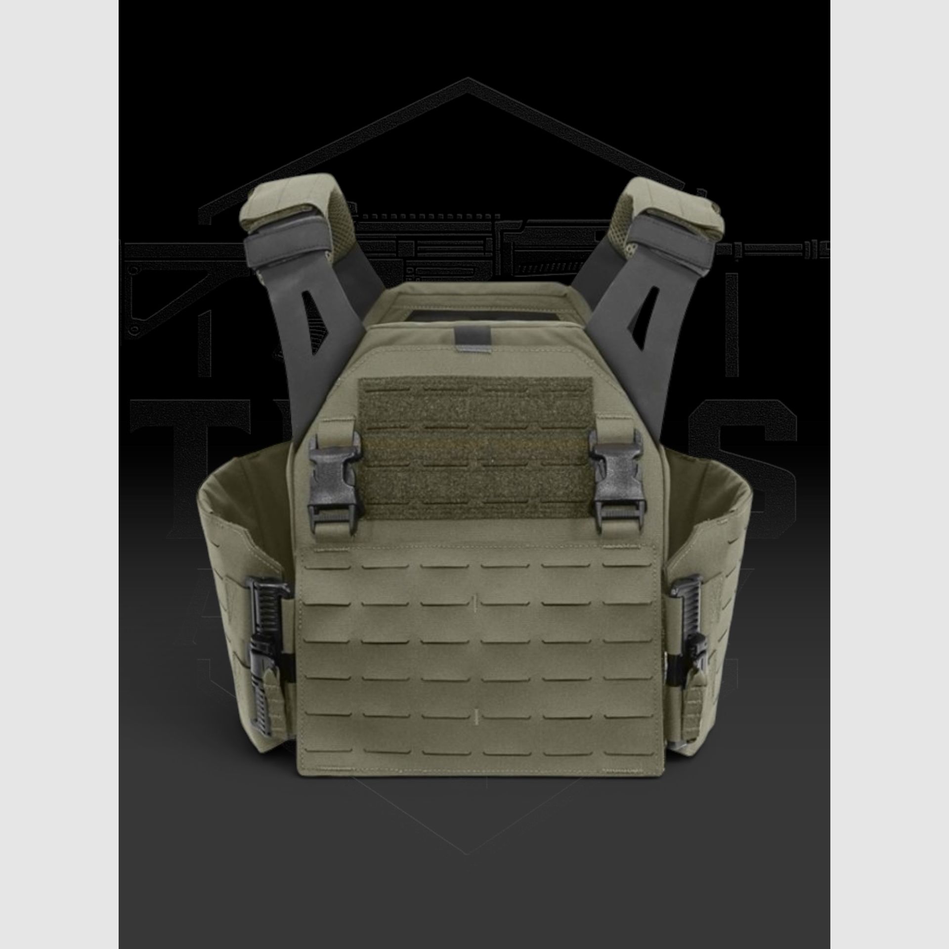 WARRIOR ASSAULT SYSTEMS, Laser Cut LPC Low Profile Carrier Solid Sides V1, Ranger Green, Bild 1 von 3