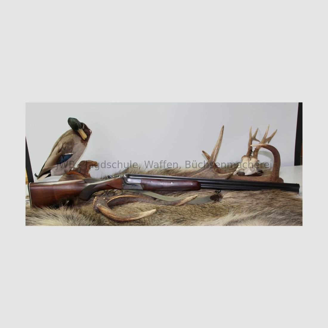 Merkel double-barreled shotgun 12/70