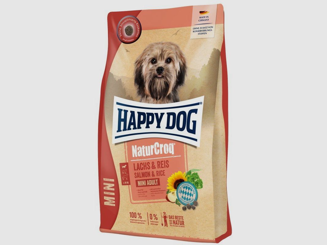 Happy Dog Hunde Trockenfutter NaturCroq Mini Lachs & Reis 800 g