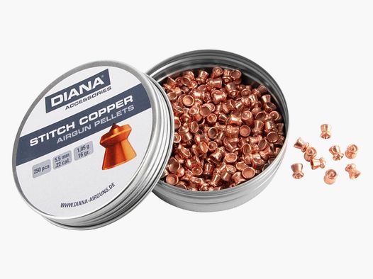 DIANA Spitzkopf Diabolos verkupfert glatt 5,5mm 250 Stück