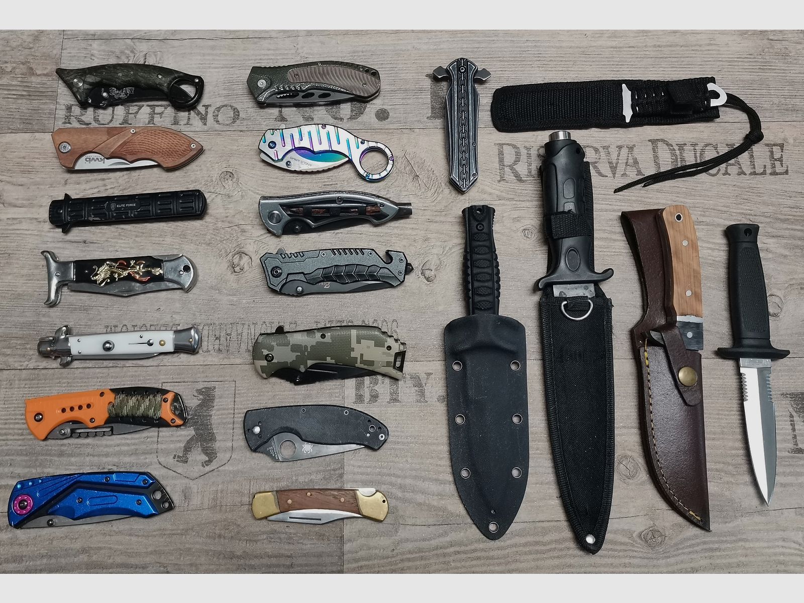 Messer Konvolut Böker Haller Herbertz etc. Karambit Einhandmesser Dolch Springmesser