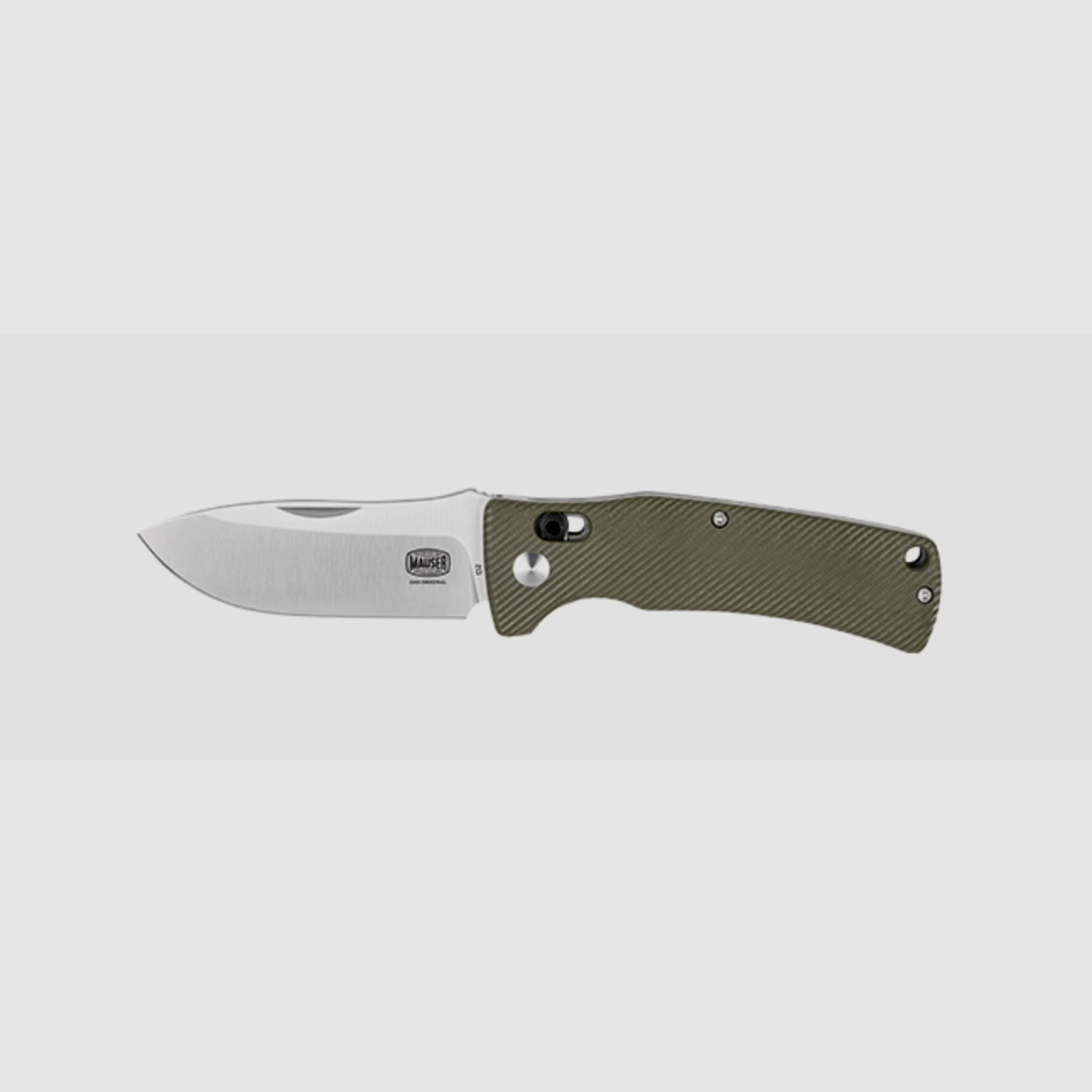 Mauser 80414839 Klappmesser Original D2-Stahl Klingenlänge 8 cm Grün