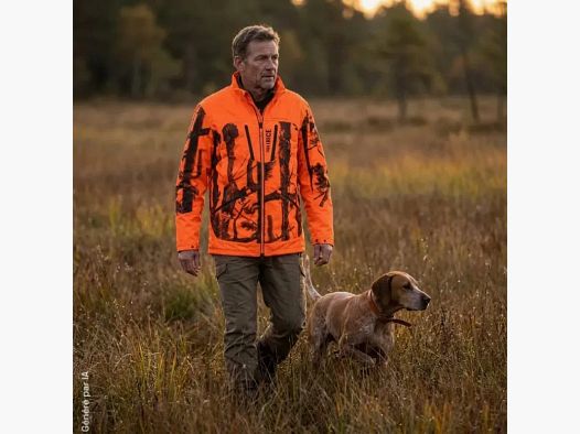 Veste Percussion Track Force orange camo imperméable