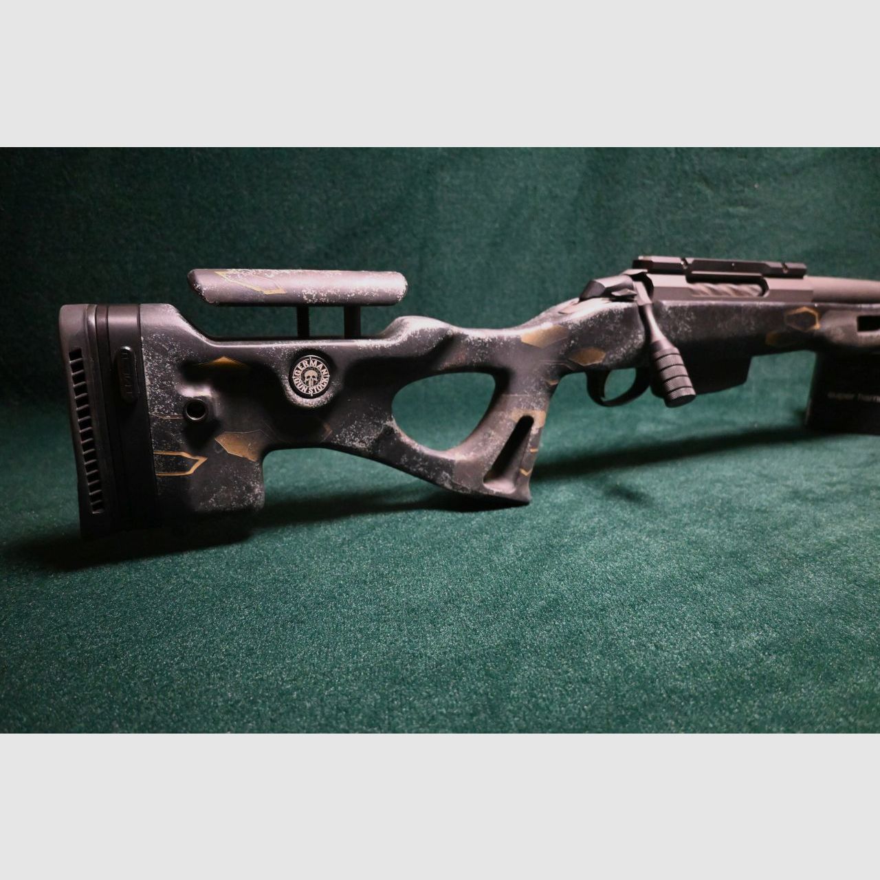 Tikka Roughtech dans la crosse de fusil allemande