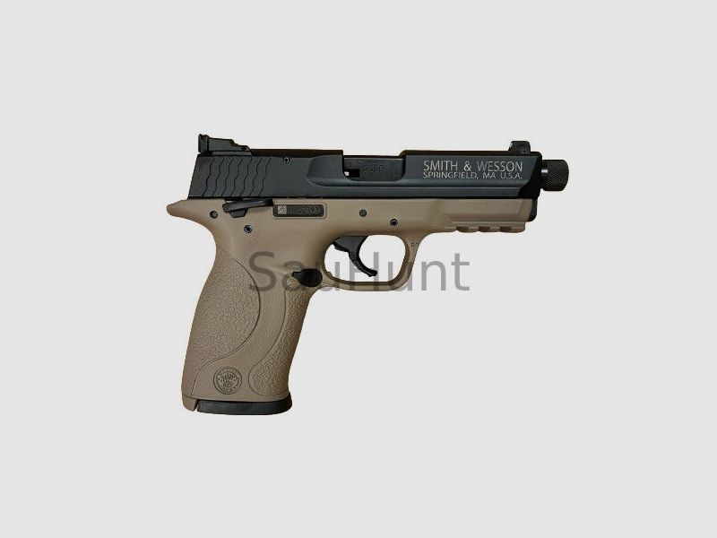 Pistole Smith & Wesson S&W Pistole Mod. M&P 22 Compact FDE-Griffstück mit Z Kaliber .22lr (Long Rifle) mit Zubehör