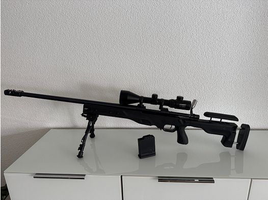 Howa 1500 .223 Rem mit Mündungsbremse und Zweibein Roedale Precison Schaft 