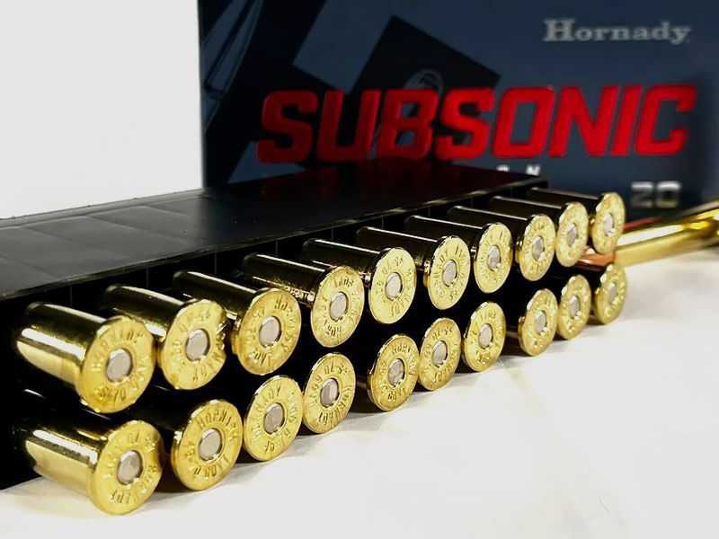 Hornady .45-70 Gov. SUB-X SUBSONIC 410 grs 1 Packung (20 Schuss á 2,995 €*)