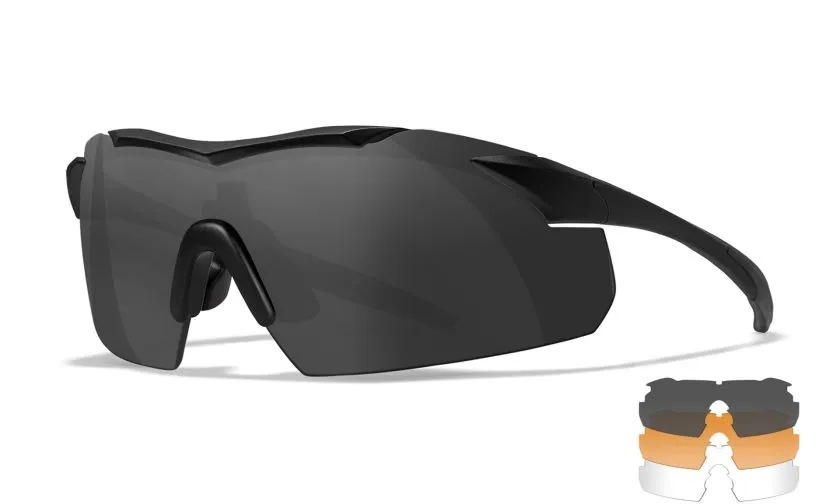 Okulary taktyczne Wiley X Vapor 2.5 Set 3in1 - Matte Black (3502), zdjęcie 3 z 3