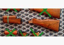Set di calci in "Chu-Wood" Type-56 cinese / calcio fisso + protezione per le mani / Sino AK47 // Norinco SDM Polytech NEDI / Tipo 56