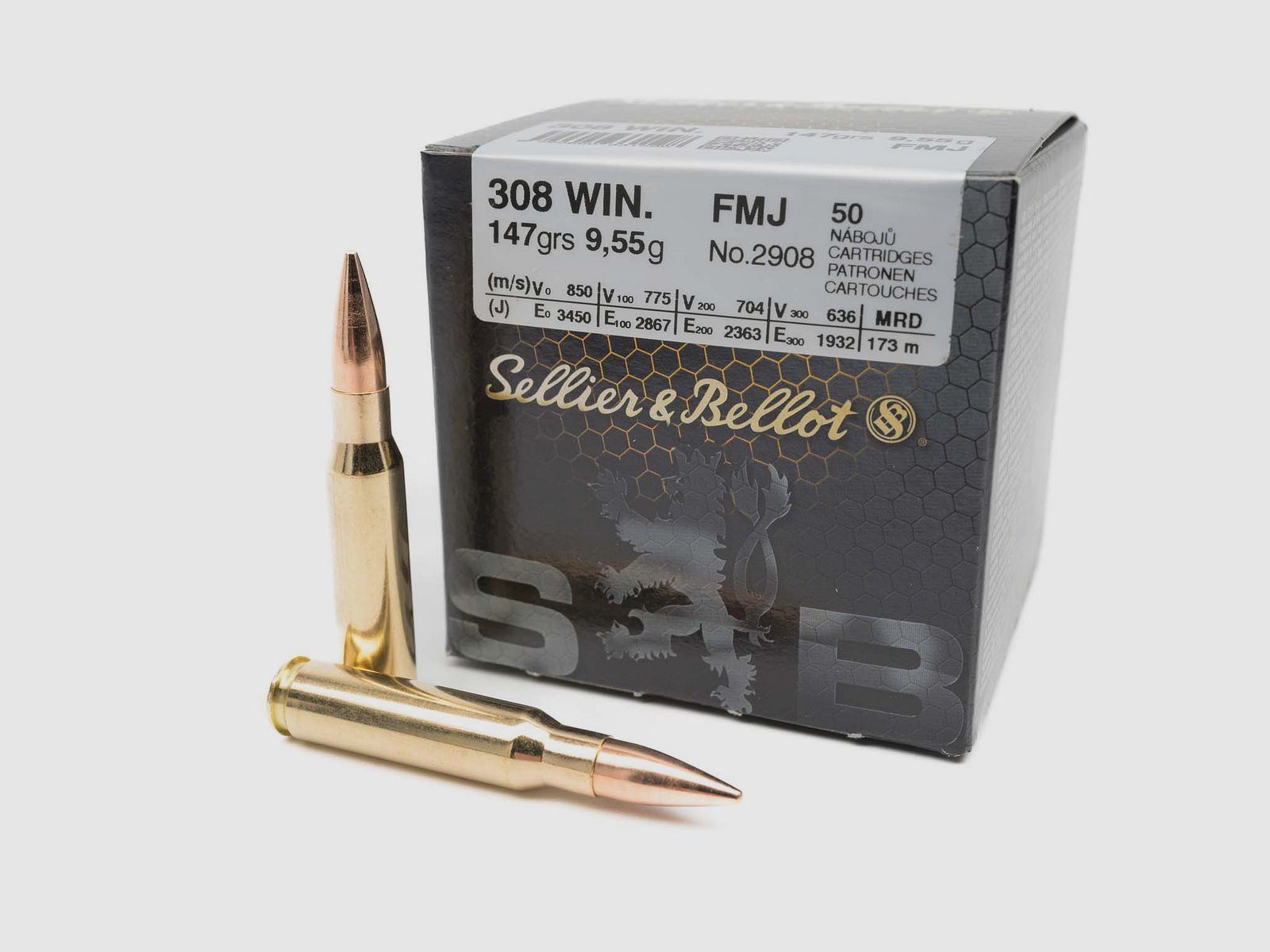 Sellier & Bellot .308 Win. FMJ 9,5g/147grs.