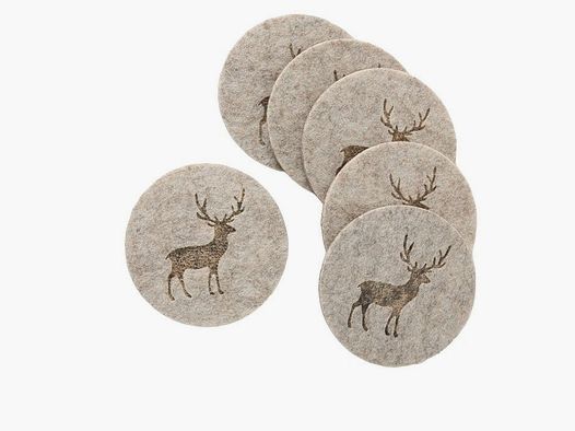LivingActive Tjark Untersetzer 6 tlg. Set Beige