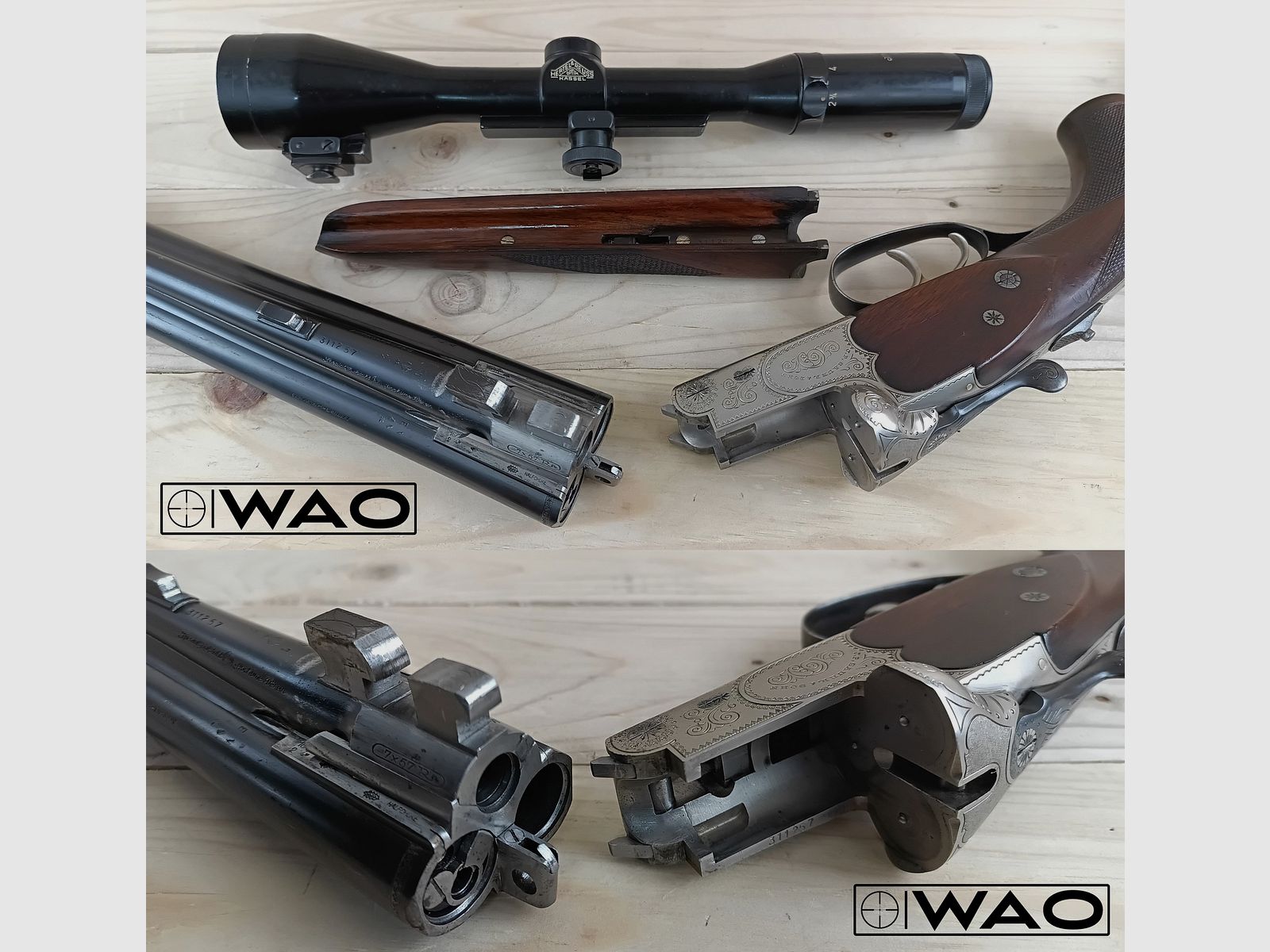 Sauer & Sohn Mod. 3000 Drilling, Cal. 7x57R, 16/70 *con ESL & ottica*