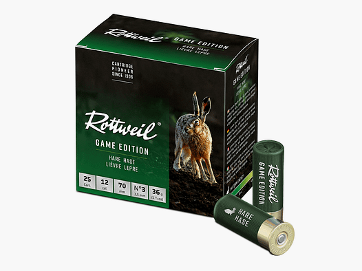 Rottweil Game Edition Hase 12/70 3,5 mm - 25 Stk.