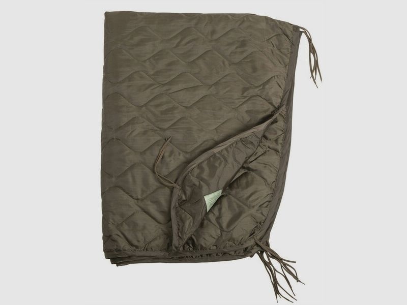 Poncho Liner – Steppdecke – OLIV - 210x150cm + Packsack