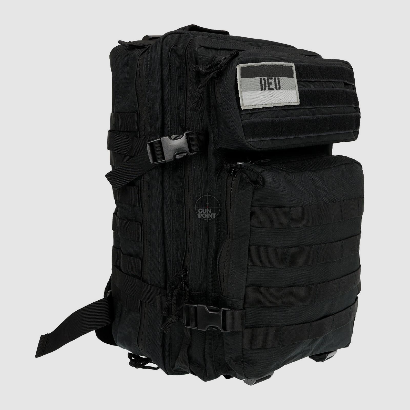 OpTacs Tactical Backpack Rucksack 45L Molle Black
