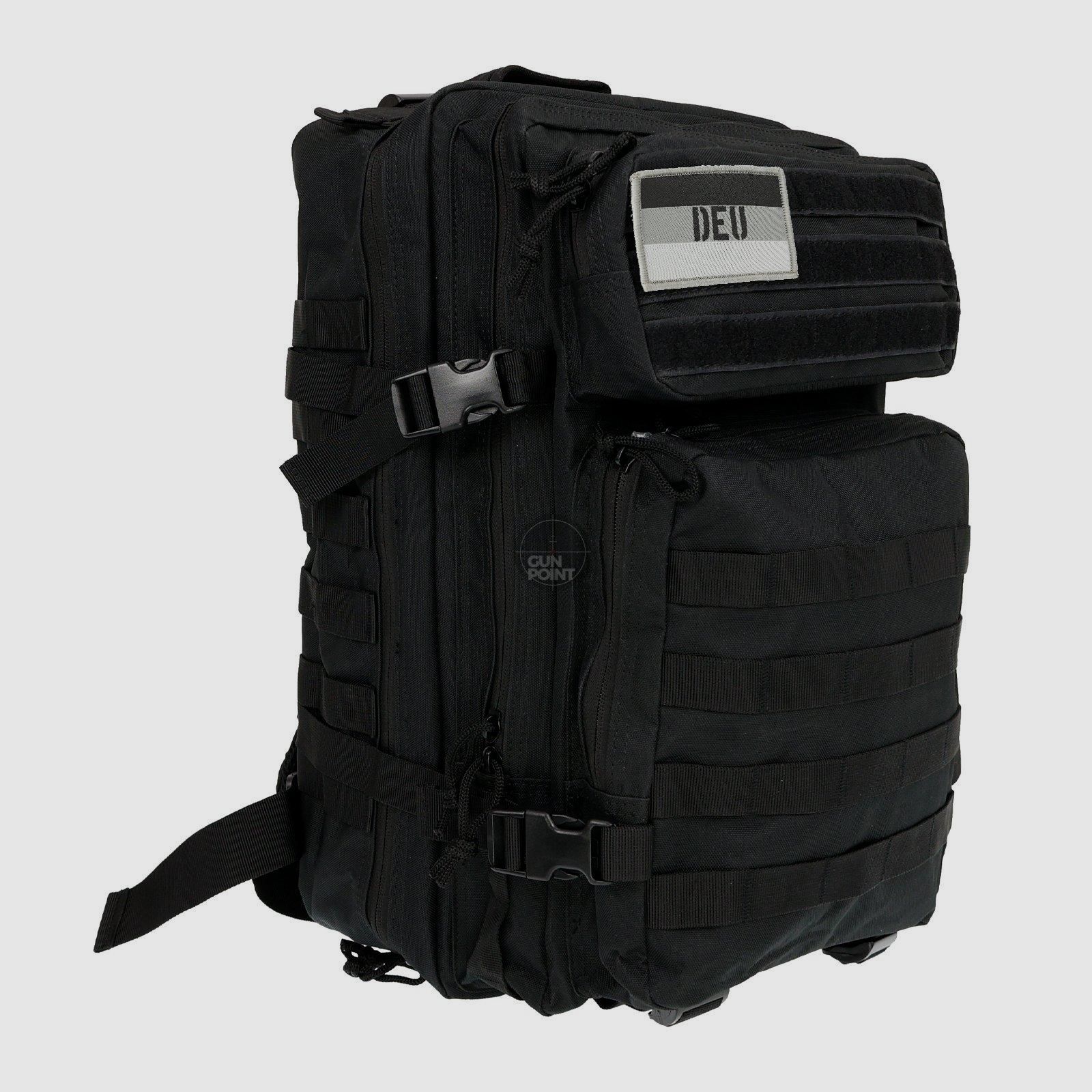 OpTacs Tactical Backpack Rucksack 45L Molle Black