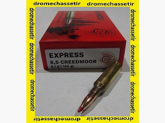 boite 20 cartouches Geco cal 6,5 creedmoor, 140 grains Express