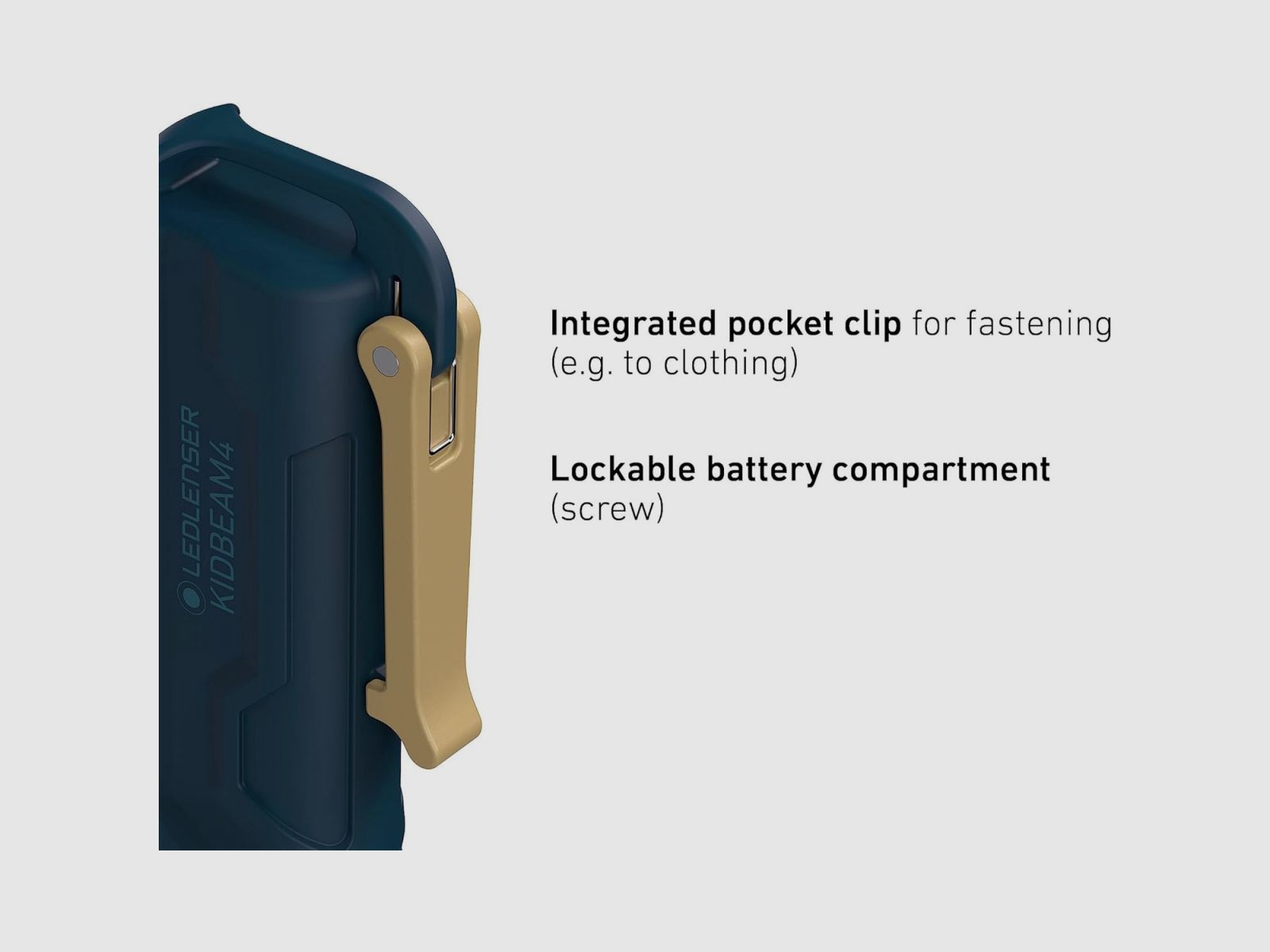 KIDBEAM 4 Kinder Taschenlampe Grün