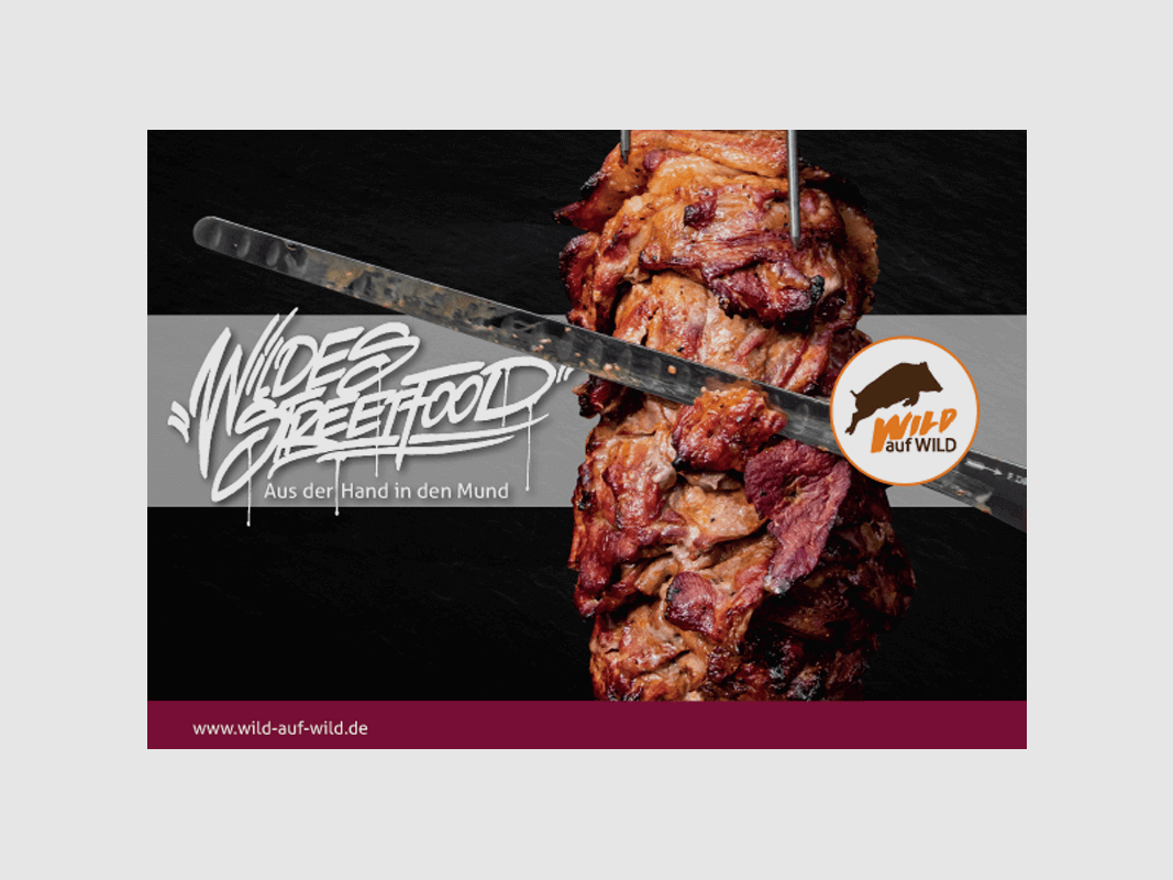 Rezeptbroschüre "Wildes Streetfood" (Wild auf Wild)