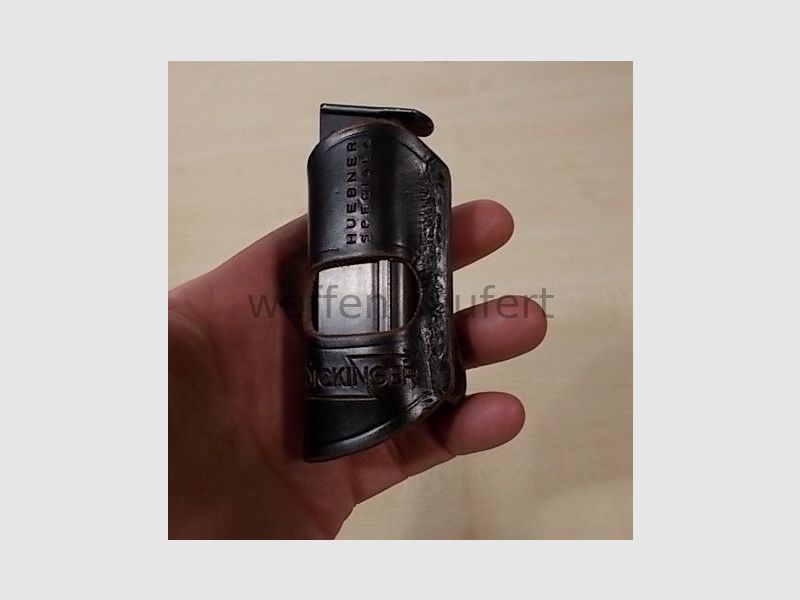 Walther PPK Magazin .9mmkurz mit HUEBNER Gürtelholster