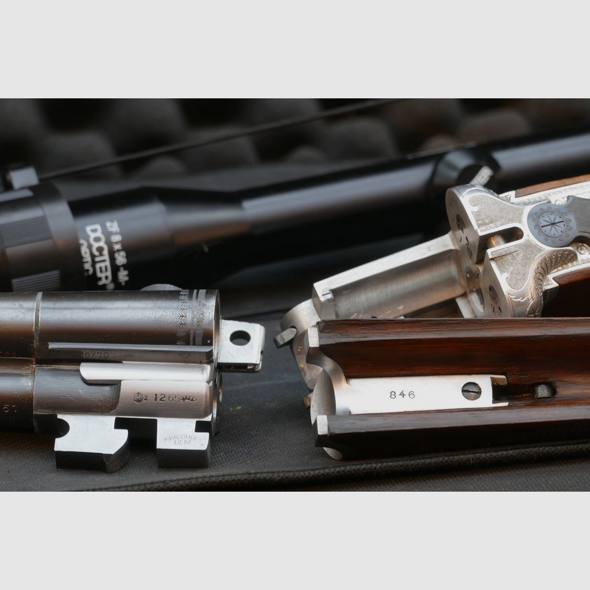Krieghoff Super Dural Bohrung mit Keppeler Einstecklauf in .22Hornet VVV (7x57R, 16/70 und 16/70)
