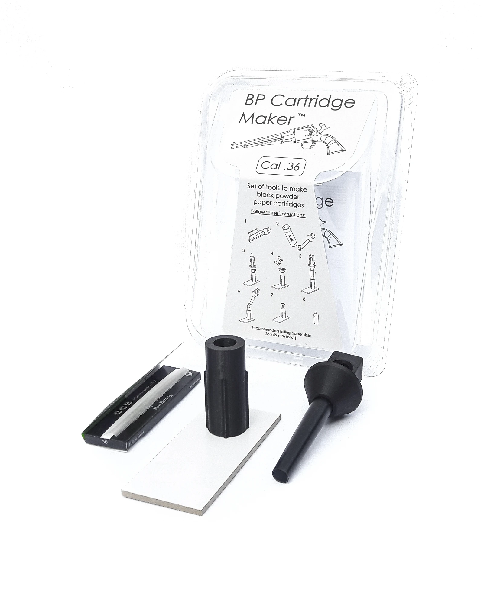 BP cartridge maker for making cal. 36 cartridges