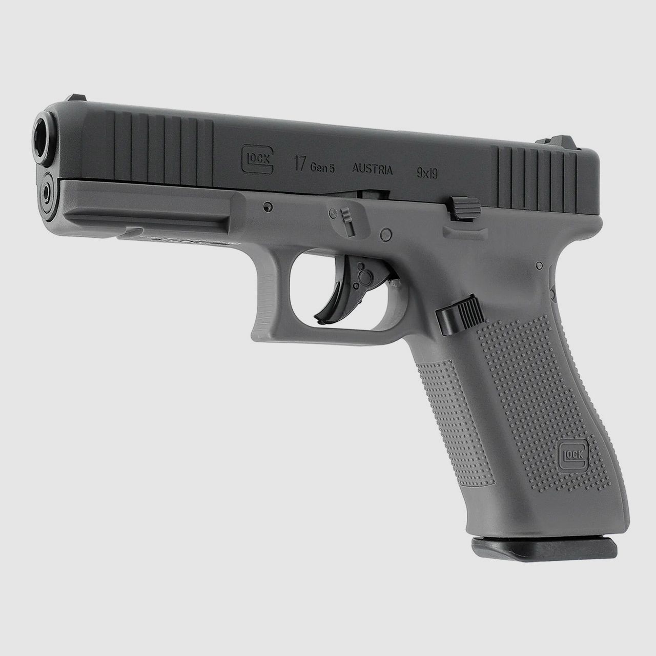 CO2 Pistole Glock 17 Gen5 Tungsten Gray Blow Back Metallschlitten Kaliber 4,5 mm BB (P18)