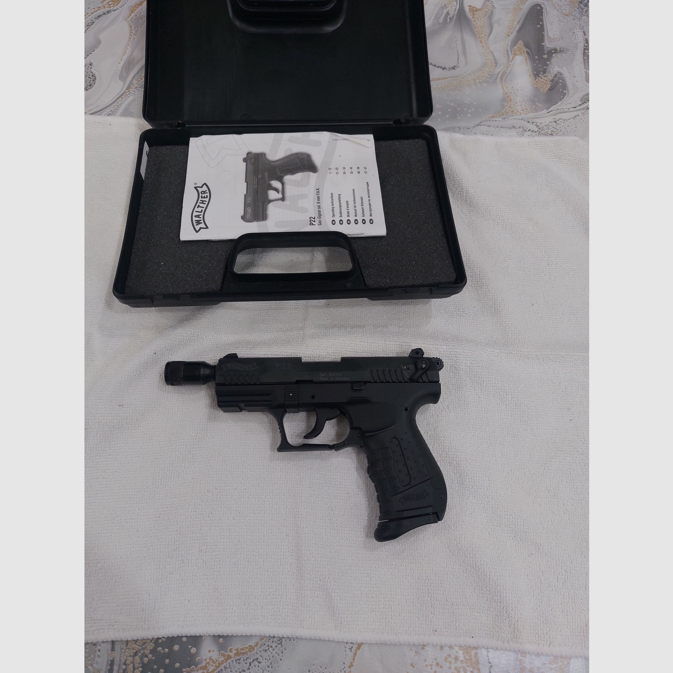 Walther P22 Ready Schreckschuss Pistole 9mm P.A.K. brüniert