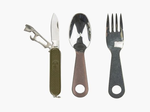 Mil-Tec Mil-Tec Outdoor Essbesteck-Set mit Taschenmesser