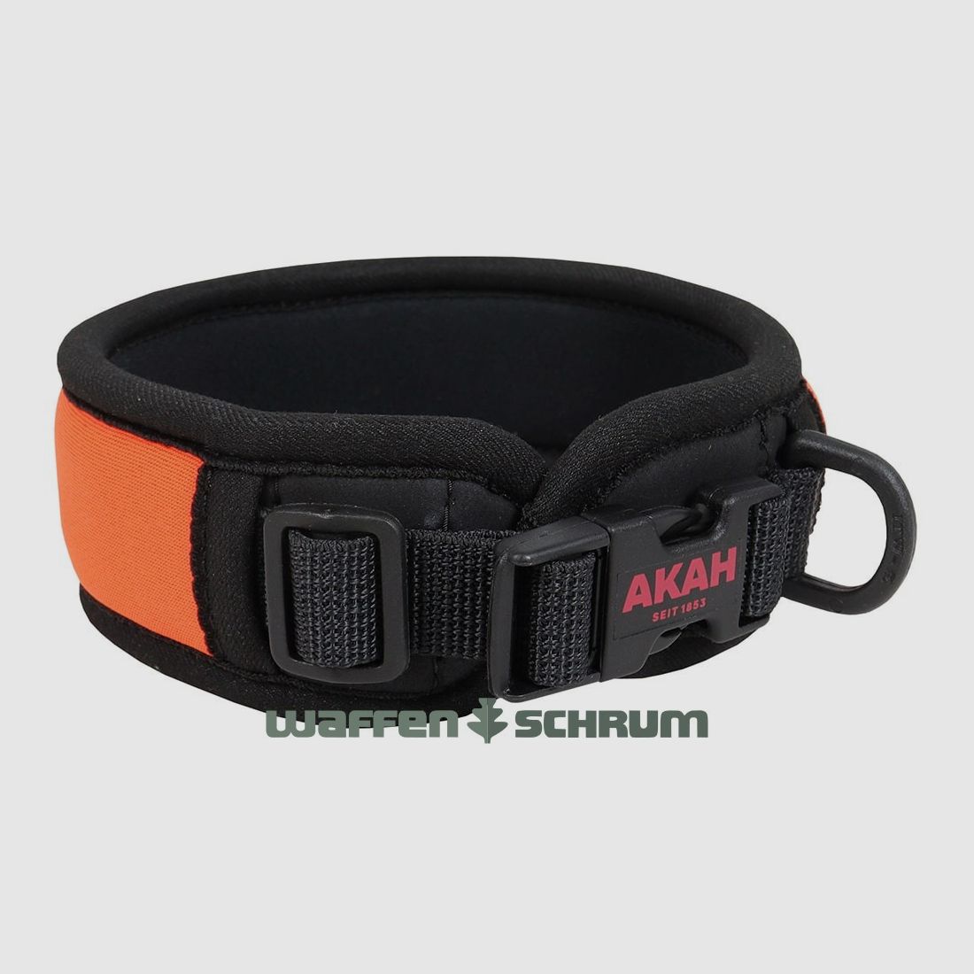 AKAH Neopren Halsung  Comfort Serie - Signalorange Kunststoff-Schnellverschluss