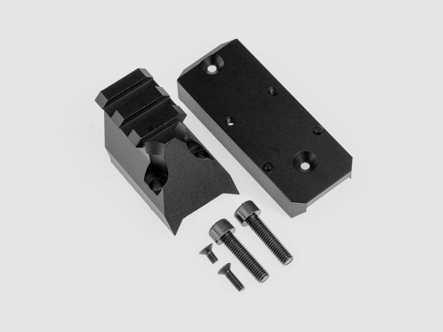 KOMBI | RED DOT SIGHT MOUNT rail + buttstock adapter | CNC ALU | black anodized | Huben GK1 | RMR 3.0