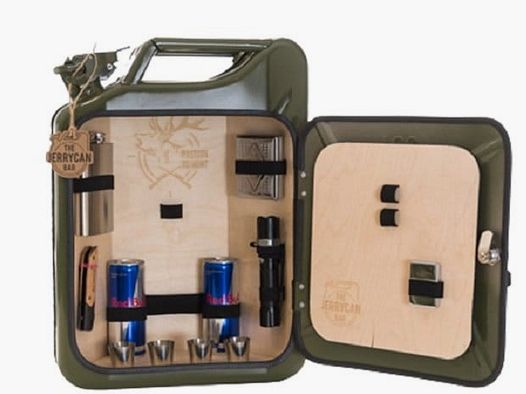 Männerhandtasche mal anders - Die Minibar für echte Jäger