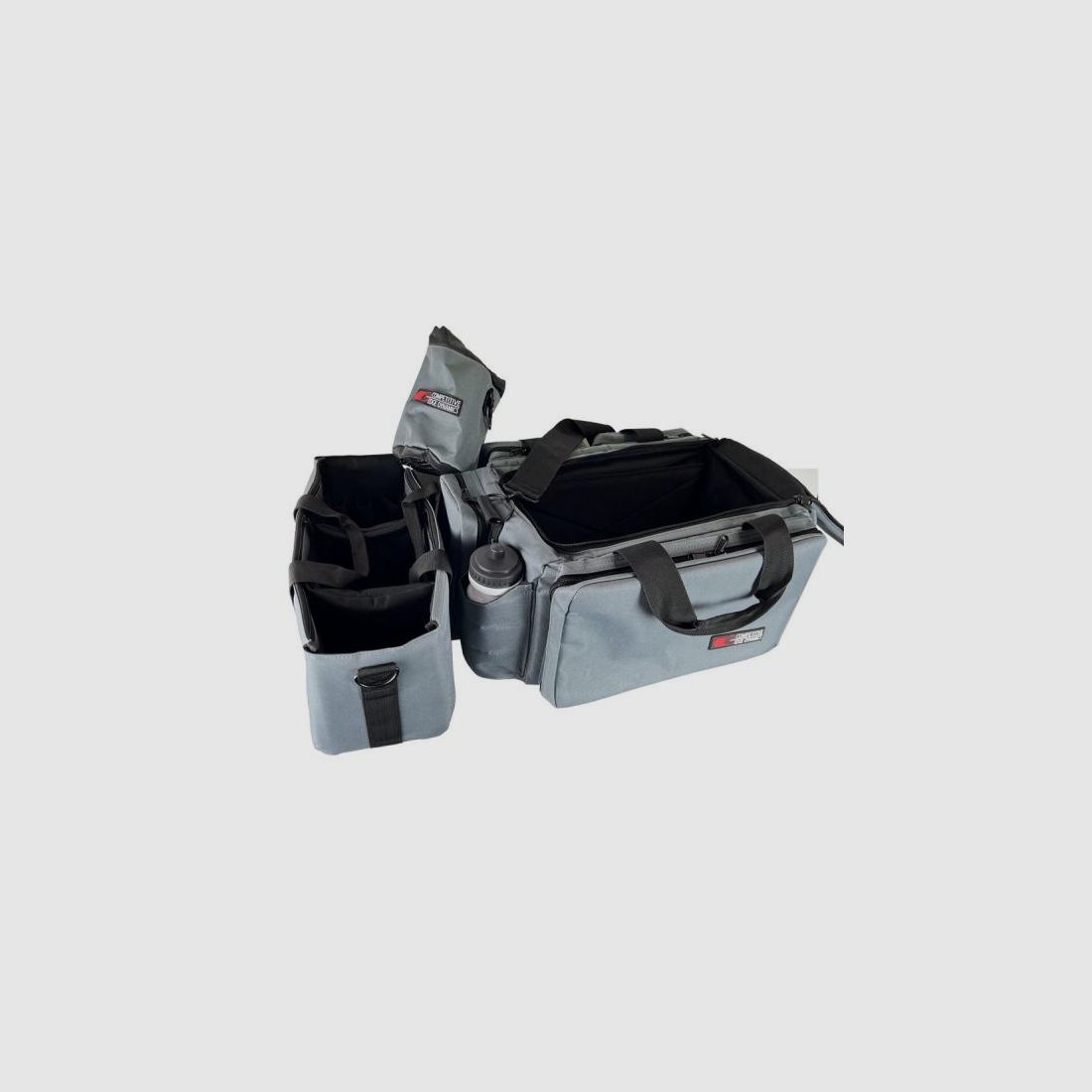 CED Schießsporttasche Range Bag XL f. 5 Pistolen 56x35x28cm  grau