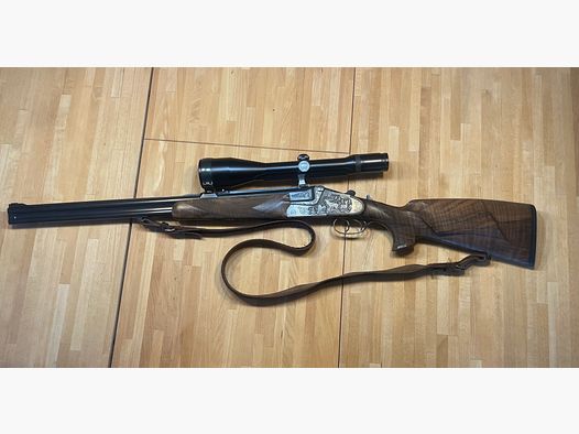 Heym Bockdrilling caliber 9.3 x 74 R, 5.6 x 52 R, 20/76 with Zeiss Diavari-ZM 3-12x56 T*