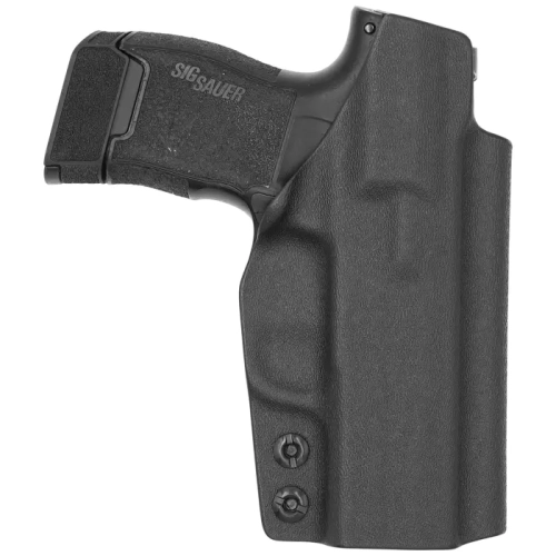 Left-hand inside-the-waistband holster for Sig Sauer P365 XMACRO OR, LH IWB Kydex, color: carbon, image 2 of 2