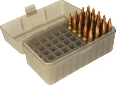 Aufbewahrungsbox für 50 Patronen Kaliber .243, .308 Win, 6.5 Creedmoor Grau, Bild 2 von 2