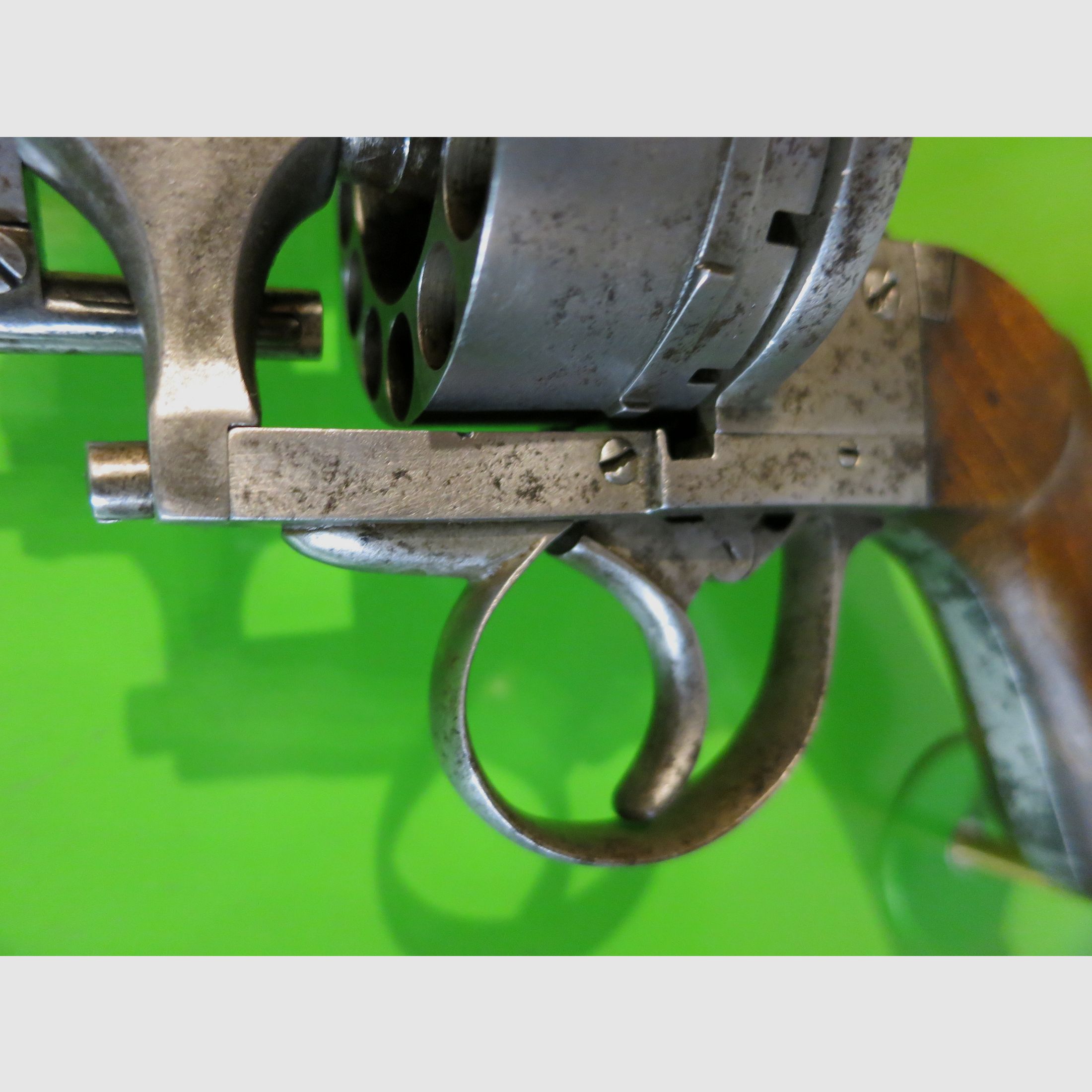 Lefaucheux-Stiftfeuerrevolver 1865, 12 schüssig, Kal. 9 mm Lefaucheux, super selten     #53-