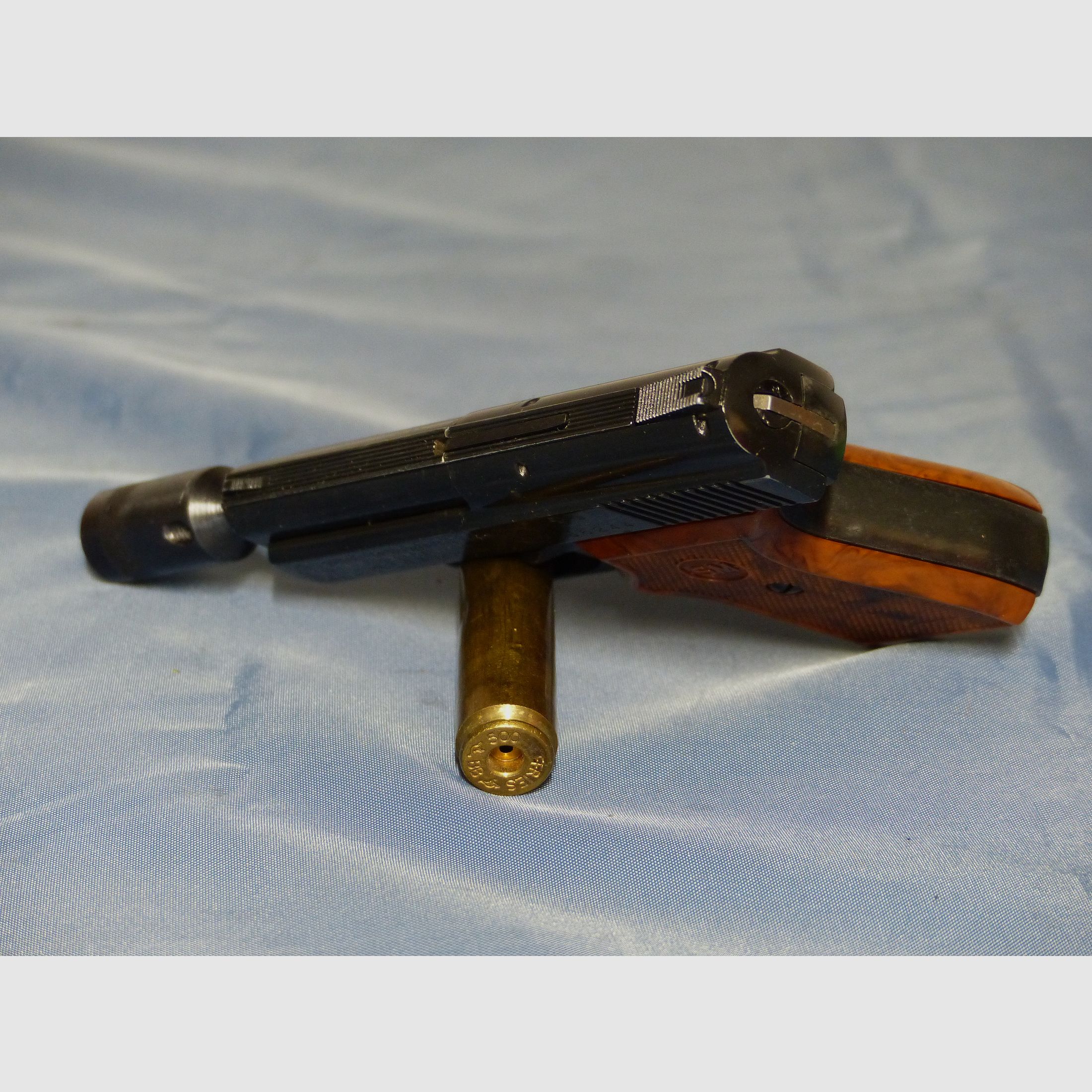 Schreckschuss Gas Pistole Rhöner SM Mod. 15 Cal. 8 mm Knall PTB 83 aus 1975 OVP vintage