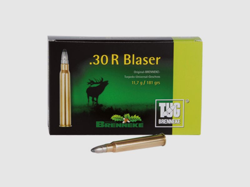 Brenneke .30 R Blaser 181GR TUG 20 patronen