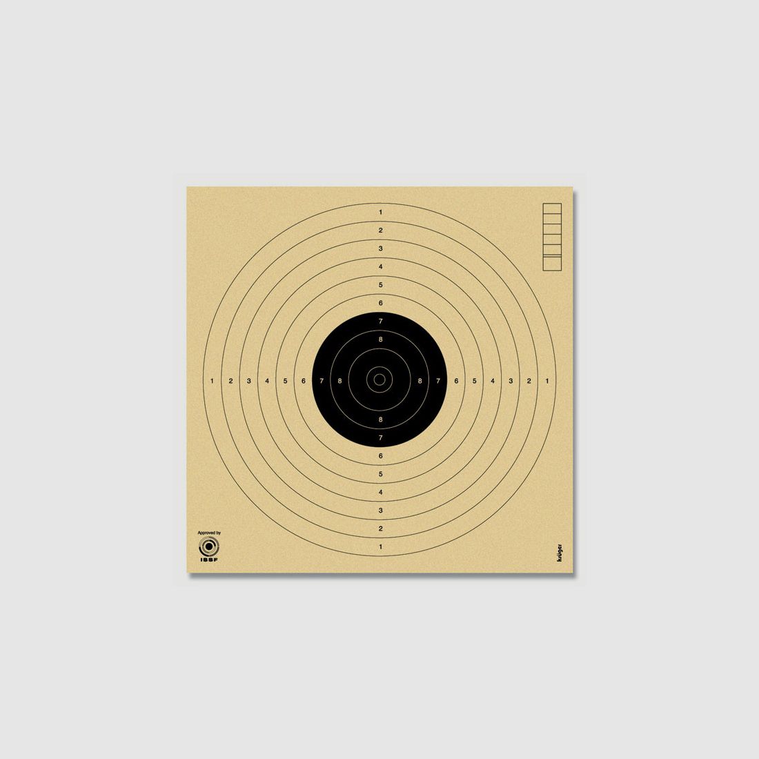 Objetivo para pistola de aire 10m numerado de forma continua #3000N