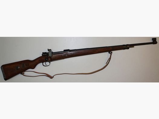 Mauser Werke Oberndorf a.N. Repetitiegeweer, matchgeweer byf42 Mauser K98k met lange matchloop en diopter, korntunnel 6,5x55SE