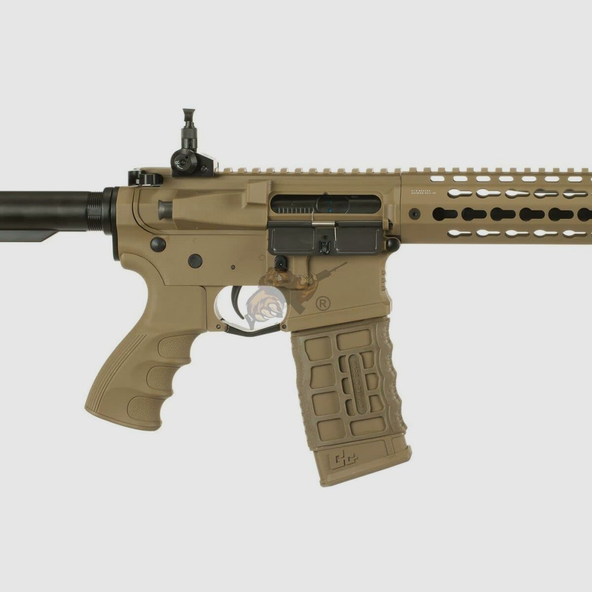 G&G CM16 SRL with ETU in Desert Airsoft S-AEG free from 18