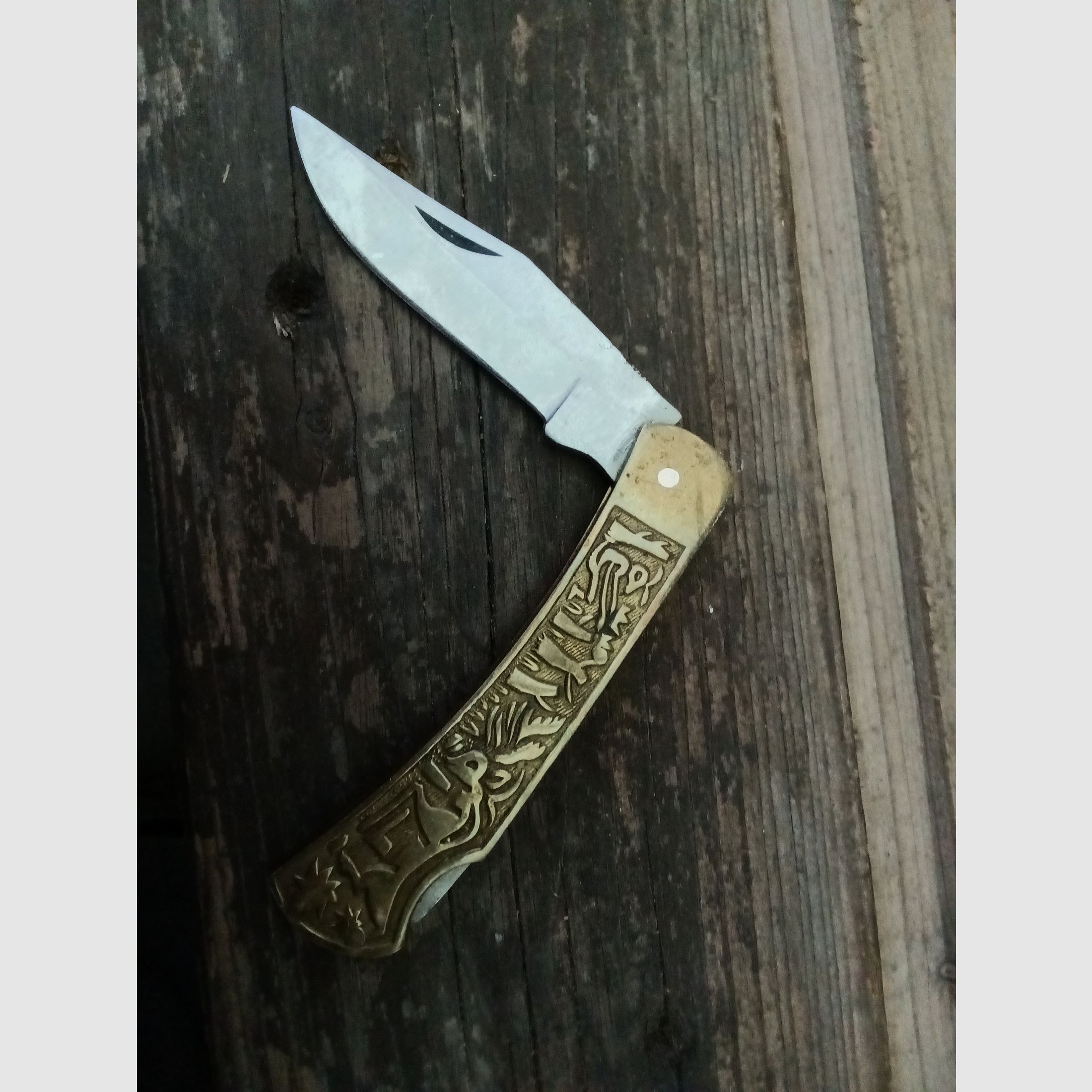coltello da caccia antico pieghevole