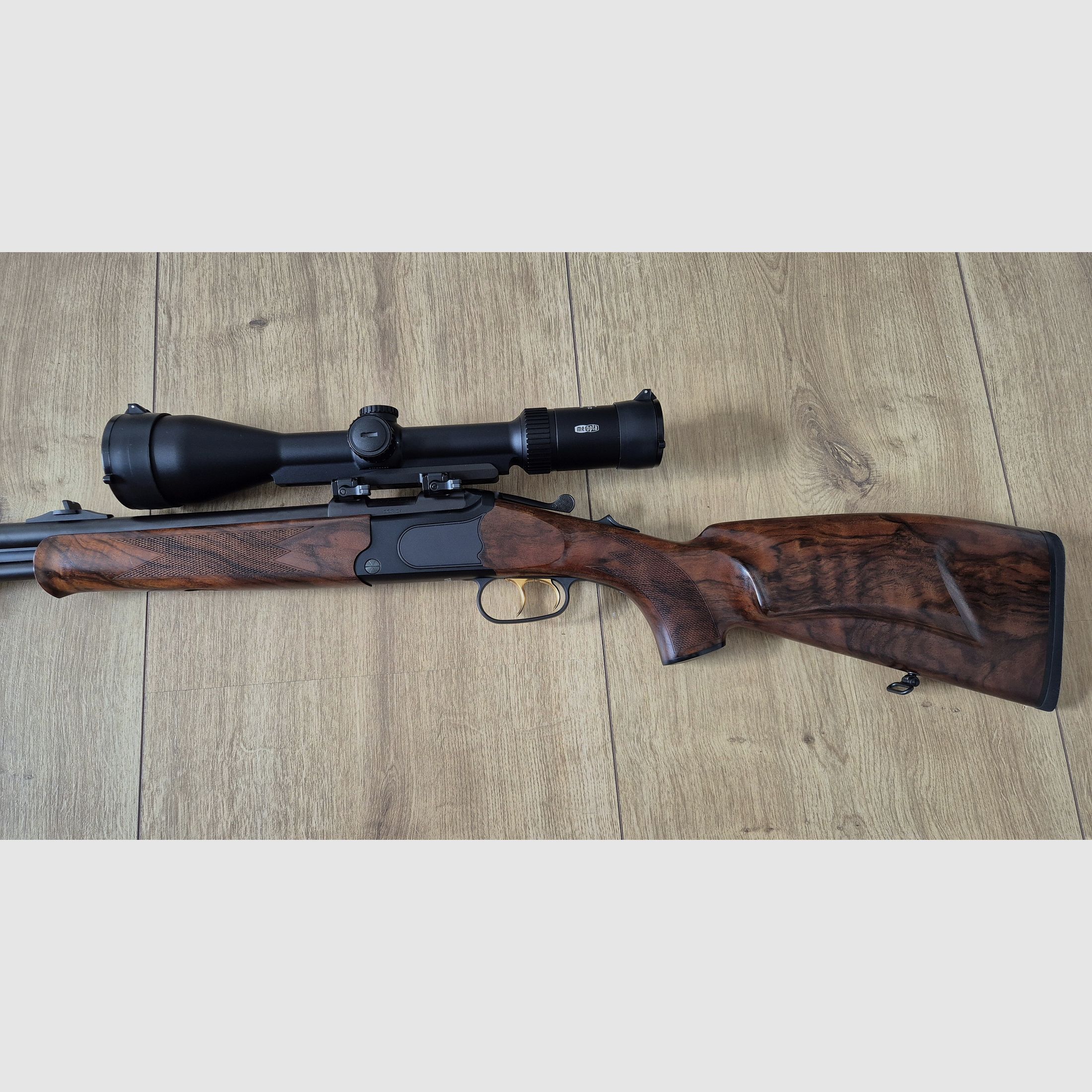 Merkel B4 Bockbüchsflinte 12/76 + 30.06 mit ZF Meopta Meostar R2 2,5-15x56