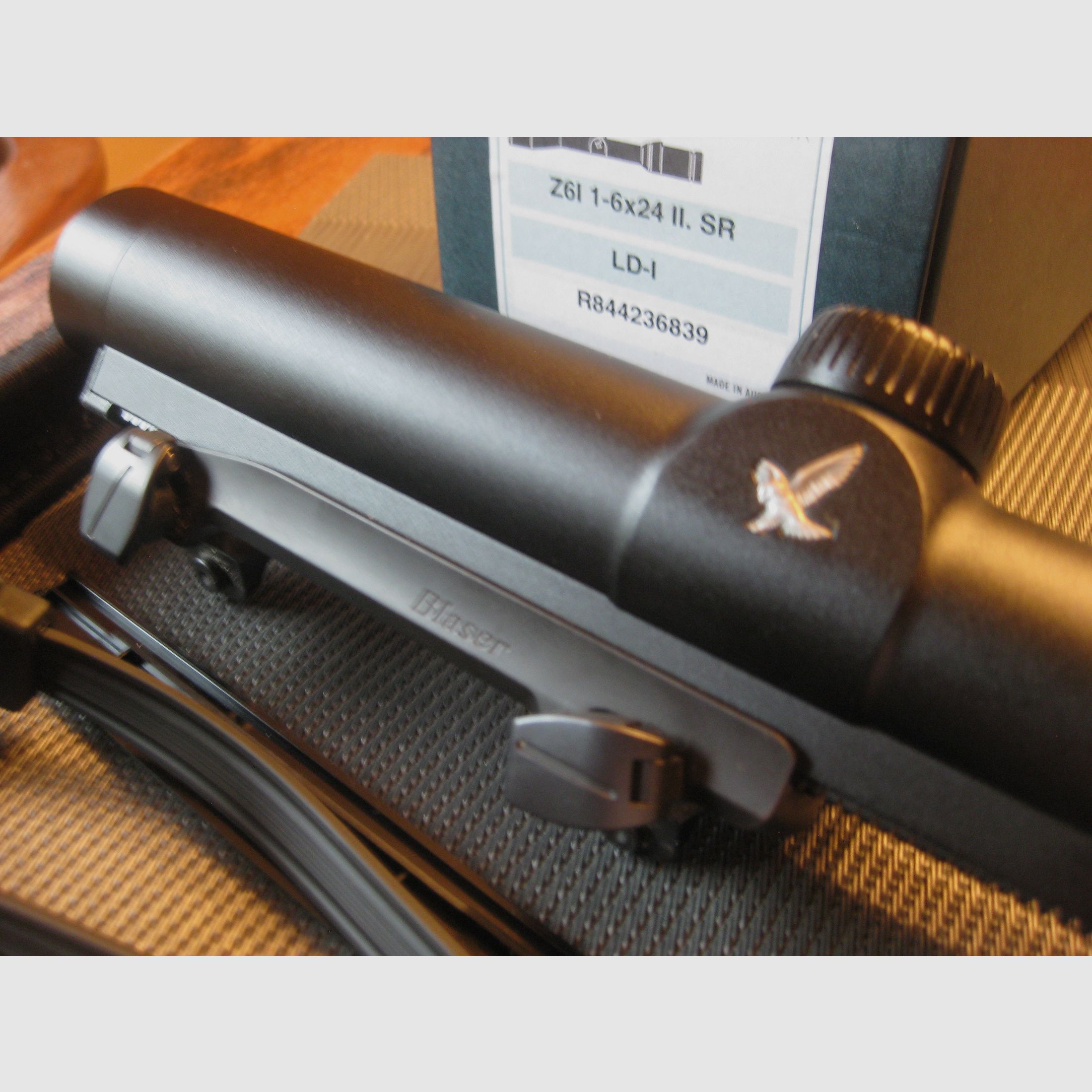 *BESTZUSTAND*  Swarovski Gen.II  Z6i 1-6x24 SR mit Abs. LD-I sowie original Blaser-Sattelmontage + Neoprencover + sämtlichen Originalzubehör in Originalverpackung !!