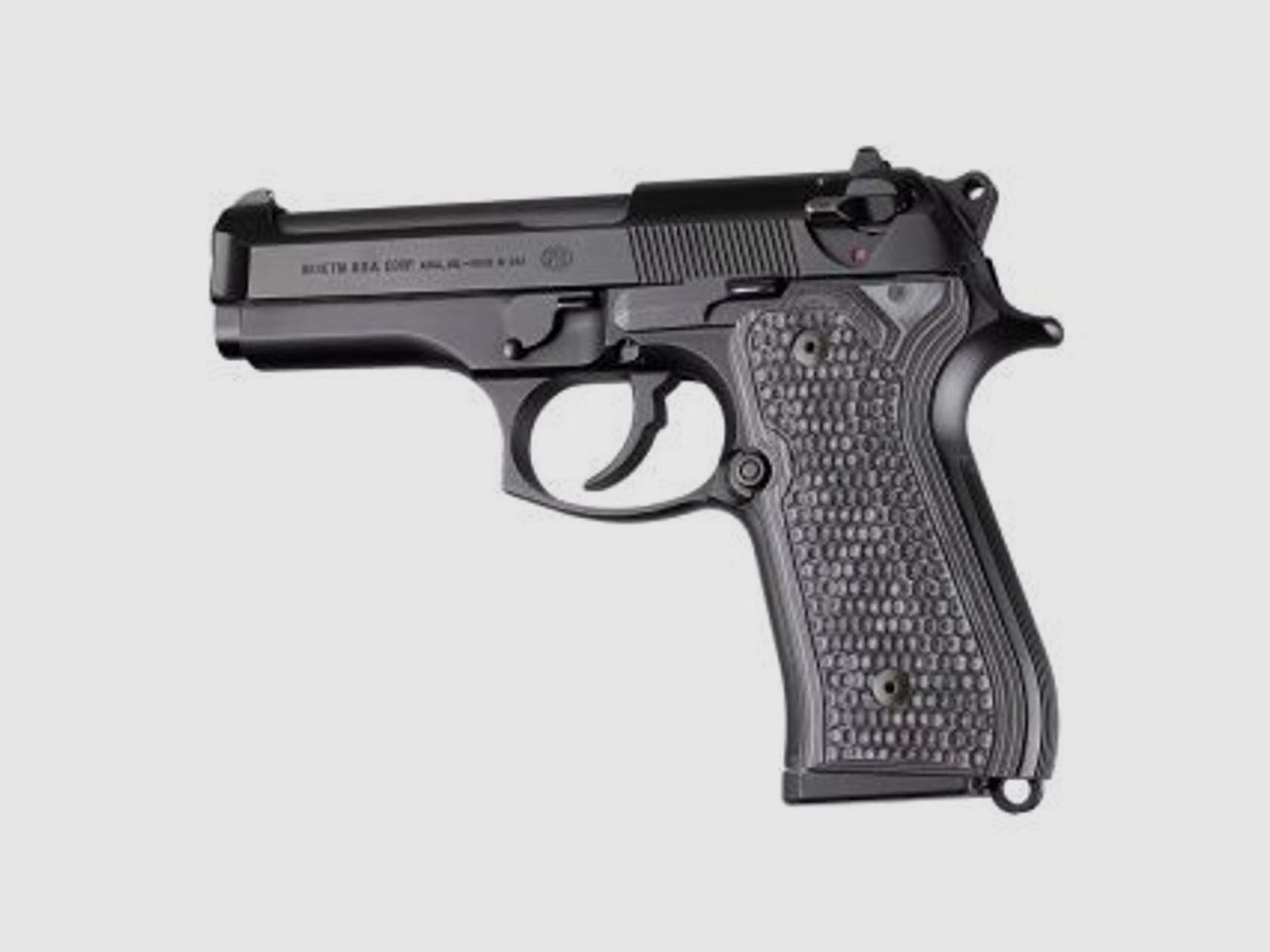 Hogue G10 Grip Beretta 92F Piranha, G-Mascus Black/ Gray