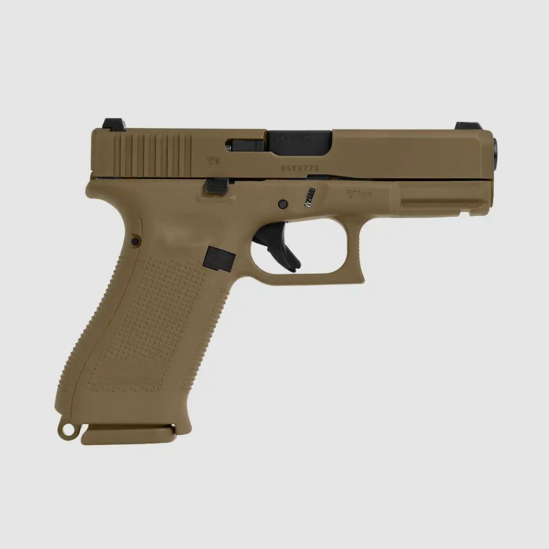 Glock 19X – 9mm Luger Pistol | Coyote Brown / Tan